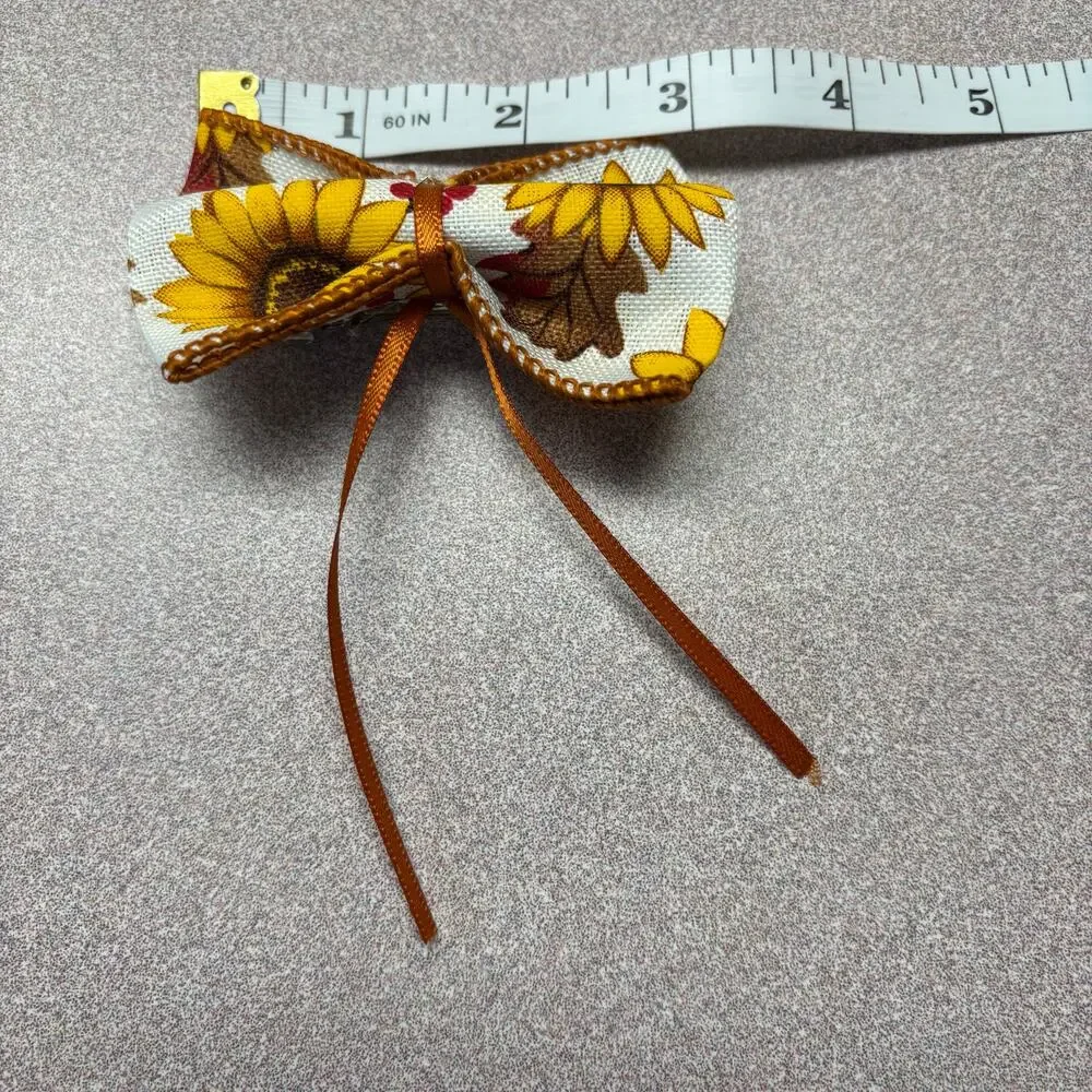 Handmade Hair Accessory Set Sunflower Butterfly Tulle 3 Piece